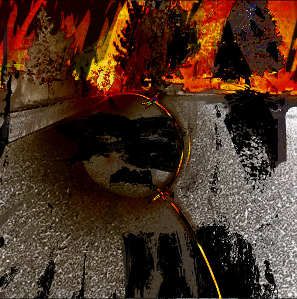 White Horse In Flames - Nat Bradley - Abstract Video Sound Art